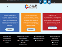 Tablet Screenshot of andstaffing.com